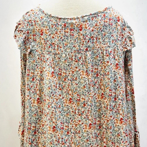 NWT SONOMA Women Long Sleeve Keyhole Neck Pullover Floral Shirt Plus Size 4X - Picture 6 of 11